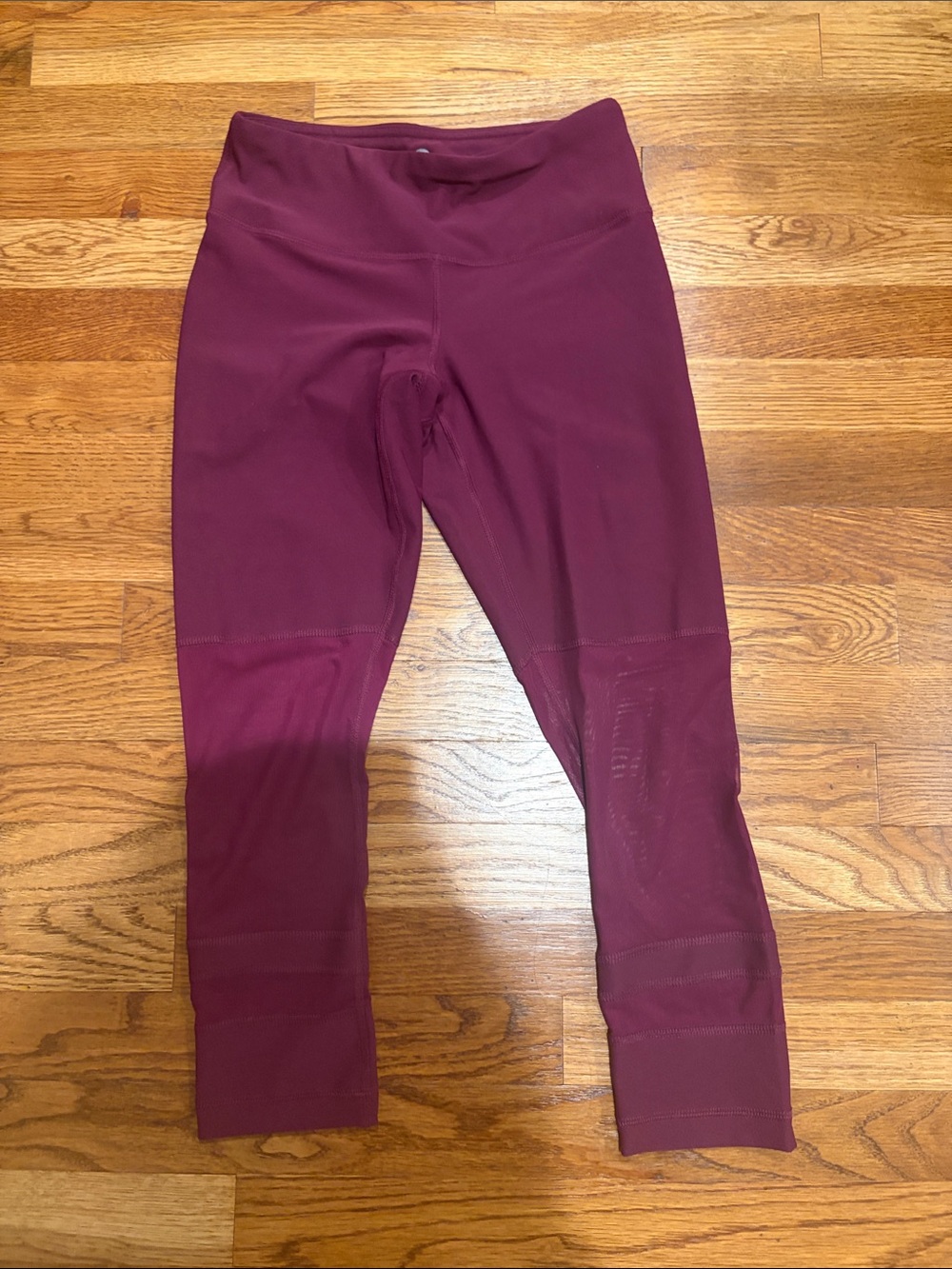 90 Degree By Reflex Girls Burgundy High-Waist Performance Leggings